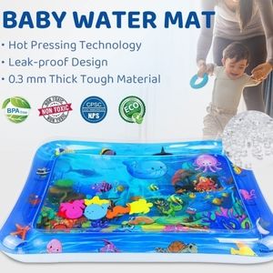 2for1*🔥 Tummy Time Mat Inflatable Baby Water Playmat Activity Sensory Toys Baby